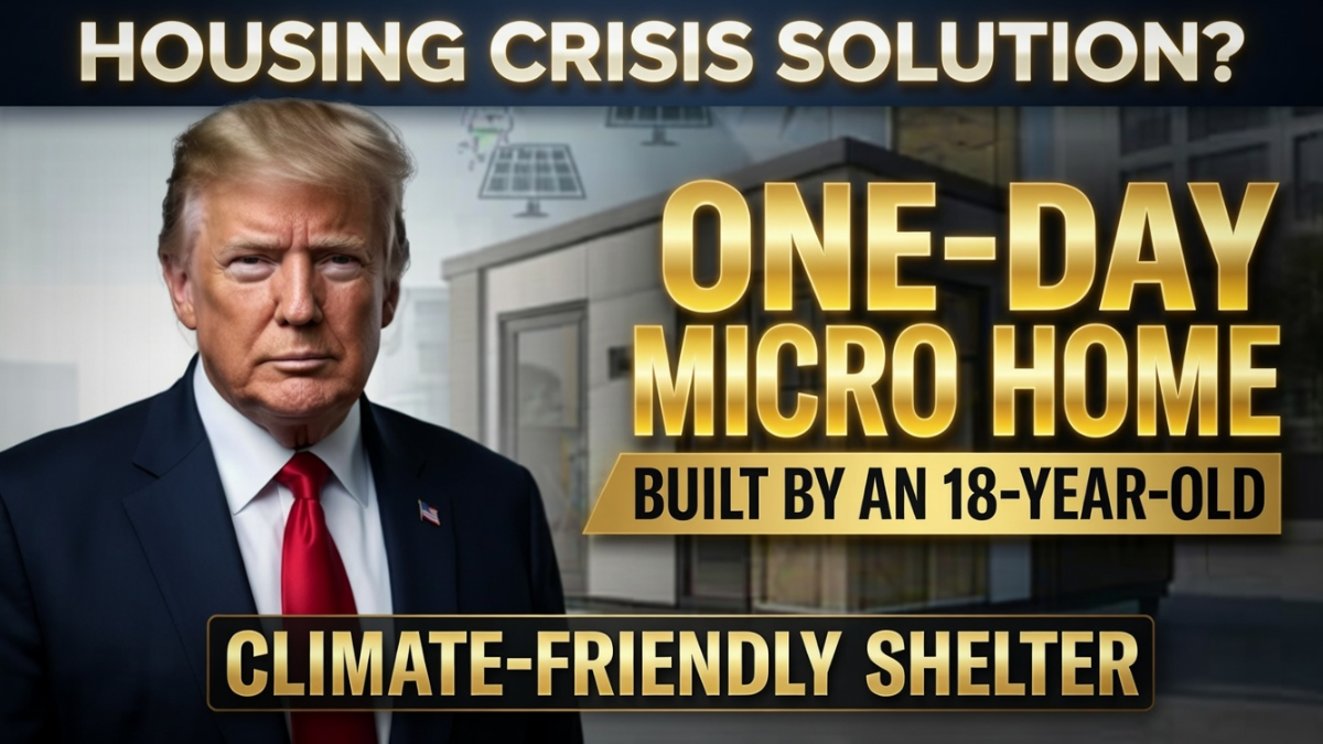 18 वर्षीय डिजाइनर ने एक दिन में तैयार किया अनोखा माइक्रो होम