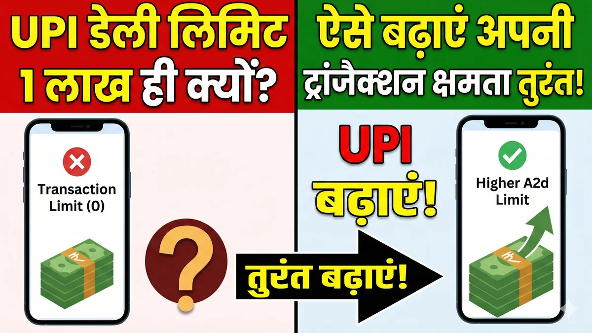 How to increase UPI daily transaction limit in 2026 step by step