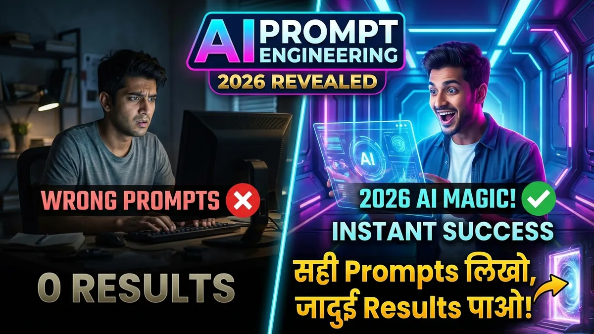 A beginner's guide to AI prompt engineering in Hindi, focusing on effective ChatGPT prompts.