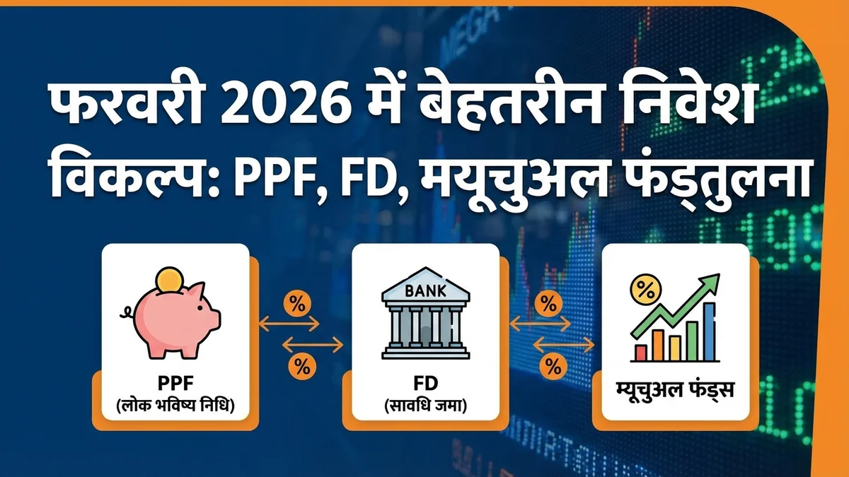 A comparison of PPF, FD, and mutual funds as investment options for high returns in 2026.