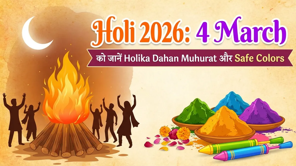 Holi 2026 date, Holika Dahan muhurat, and safe color options for a joyful celebration.