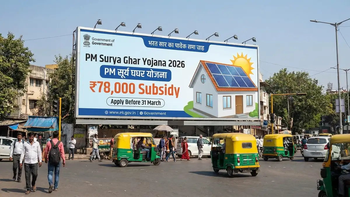 The PM Surya Ghar scheme offers a ₹22,000 crore budget and ₹78,000 subsidy for rooftop solar installations.