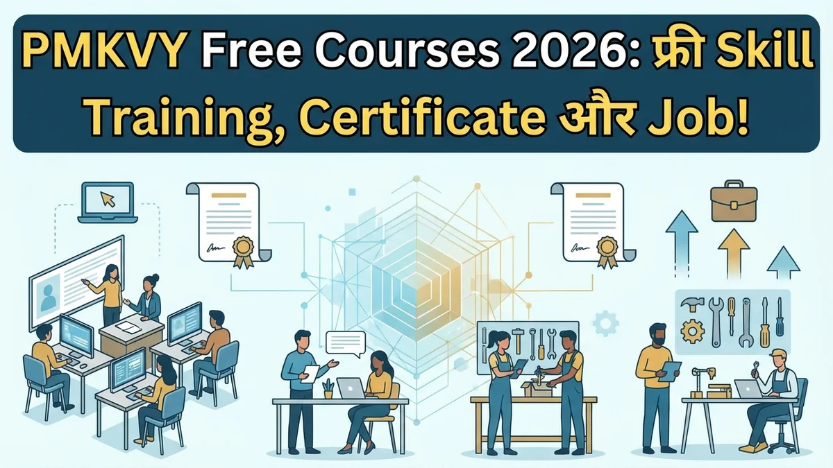 Explore PMKVY free skill training courses for 2026, including certification and placement opportunities.